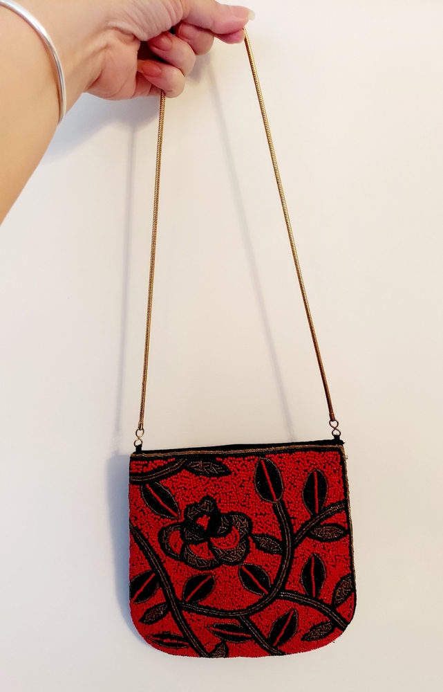 SOLD🥰 vtg beaded purse 70s 80s evening bag purse - Picture 2 of 7